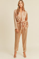 ALINIA FRONT TIED JUMPSUIT