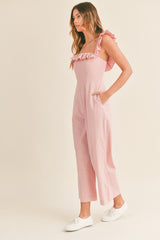 ESTRELLA RUFFLE JUMPSUIT