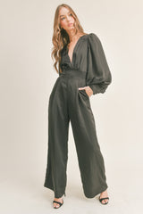 MARISOL DEEP V NECK JUMPSUIT