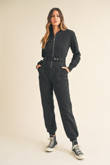 EVADNE FRONT ZIP UP JUMPSUIT