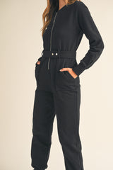 EVADNE FRONT ZIP UP JUMPSUIT