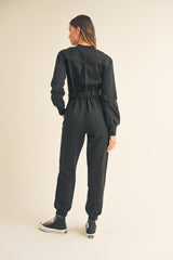 EVADNE FRONT ZIP UP JUMPSUIT