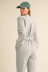 EVADNE FRONT ZIP UP JUMPSUIT