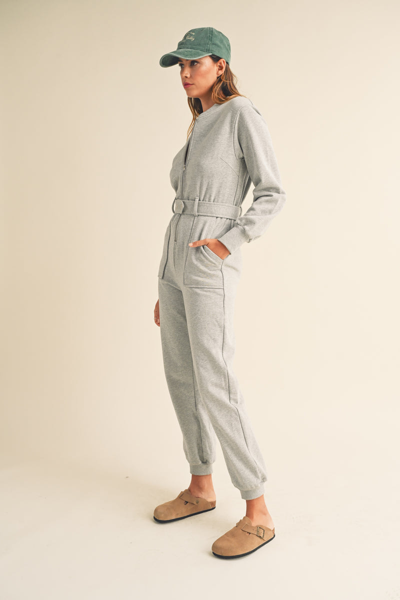 EVADNE FRONT ZIP UP JUMPSUIT