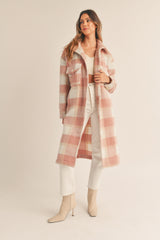 MORIYA PLAID LONG SHIRT JACKET