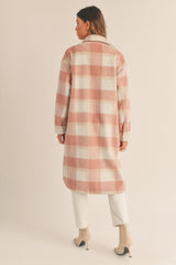 MORIYA PLAID LONG SHIRT JACKET