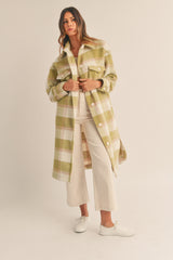 MORIYA PLAID LONG SHIRT JACKET