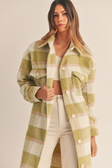 MORIYA PLAID LONG SHIRT JACKET