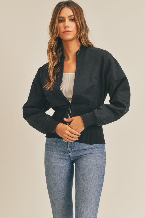 GAIA LONG SLEEVE TWO WAY JACKET