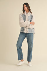 ATHINA FLEECE DENIM JACKET