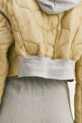 MALAYA QUILTED HOODIE JACKET