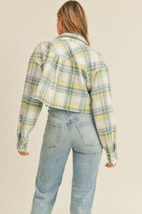 SANDRA FLANNEL CROP SHACKET