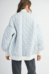 JOY QUILTED OVERSIZED BOMBER