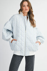 JOY QUILTED OVERSIZED BOMBER