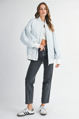 JOY QUILTED OVERSIZED BOMBER