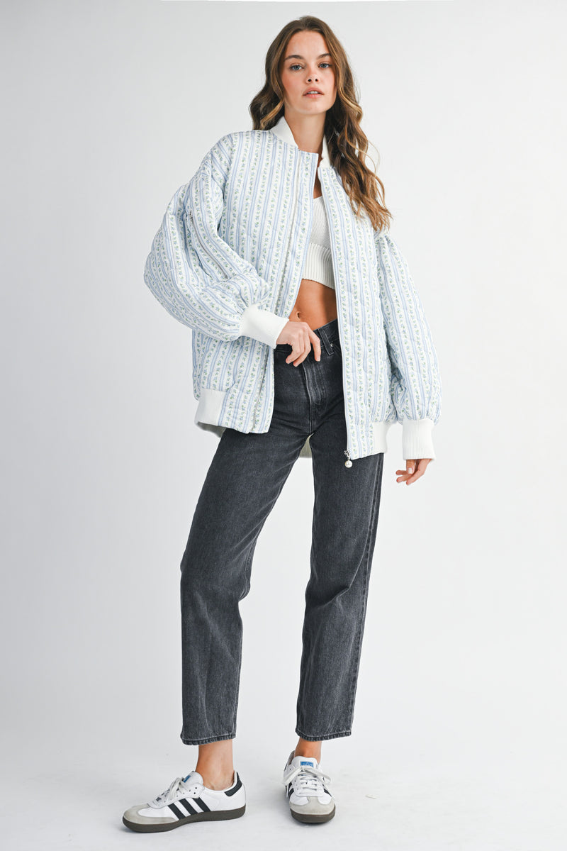 JOY QUILTED OVERSIZED BOMBER