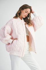 JOY QUILTED OVERSIZED BOMBER