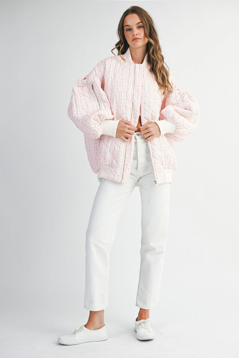 JOY QUILTED OVERSIZED BOMBER