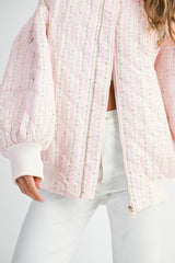 JOY QUILTED OVERSIZED BOMBER