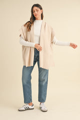 AZZURRA KNIT CARDIGAN WITH HOODIE