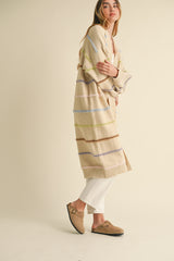 QUIANA MULTI COLOR STRIPE CARDIGAN