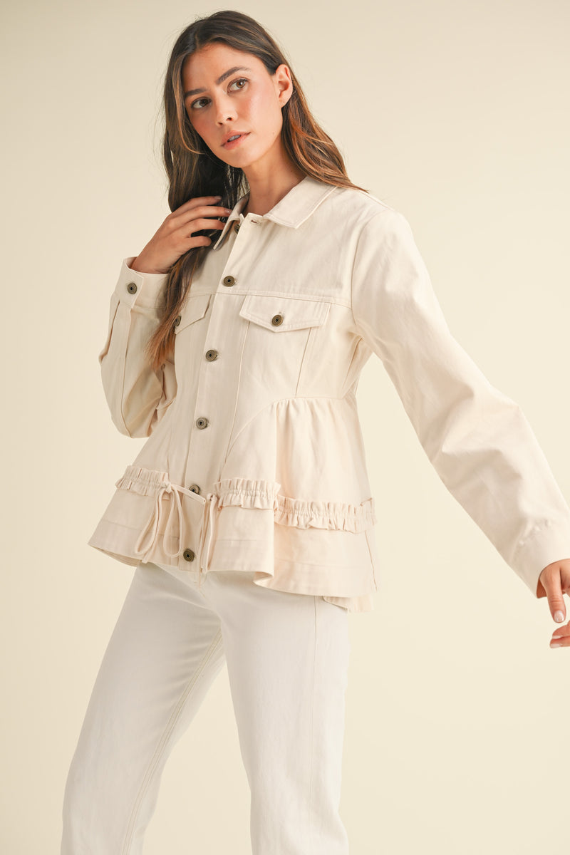 CALLISTA VOLUMINOUS PEPLUM JACKET