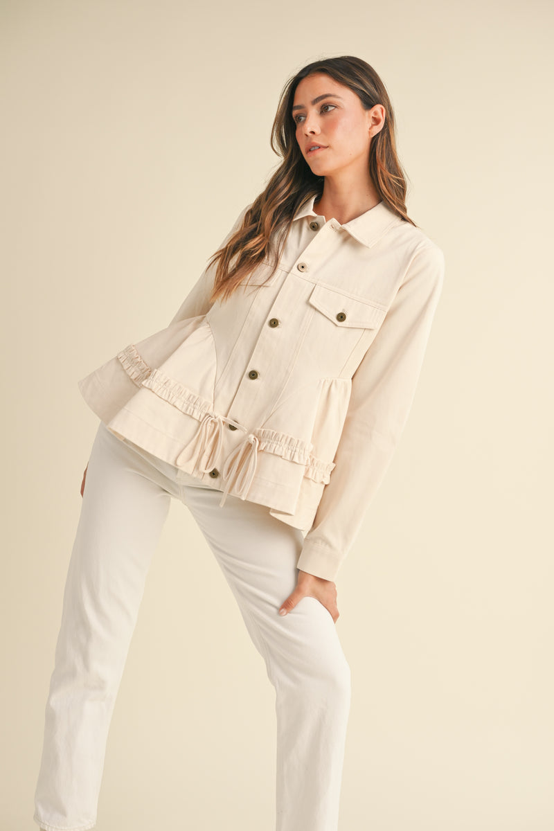 CALLISTA VOLUMINOUS PEPLUM JACKET