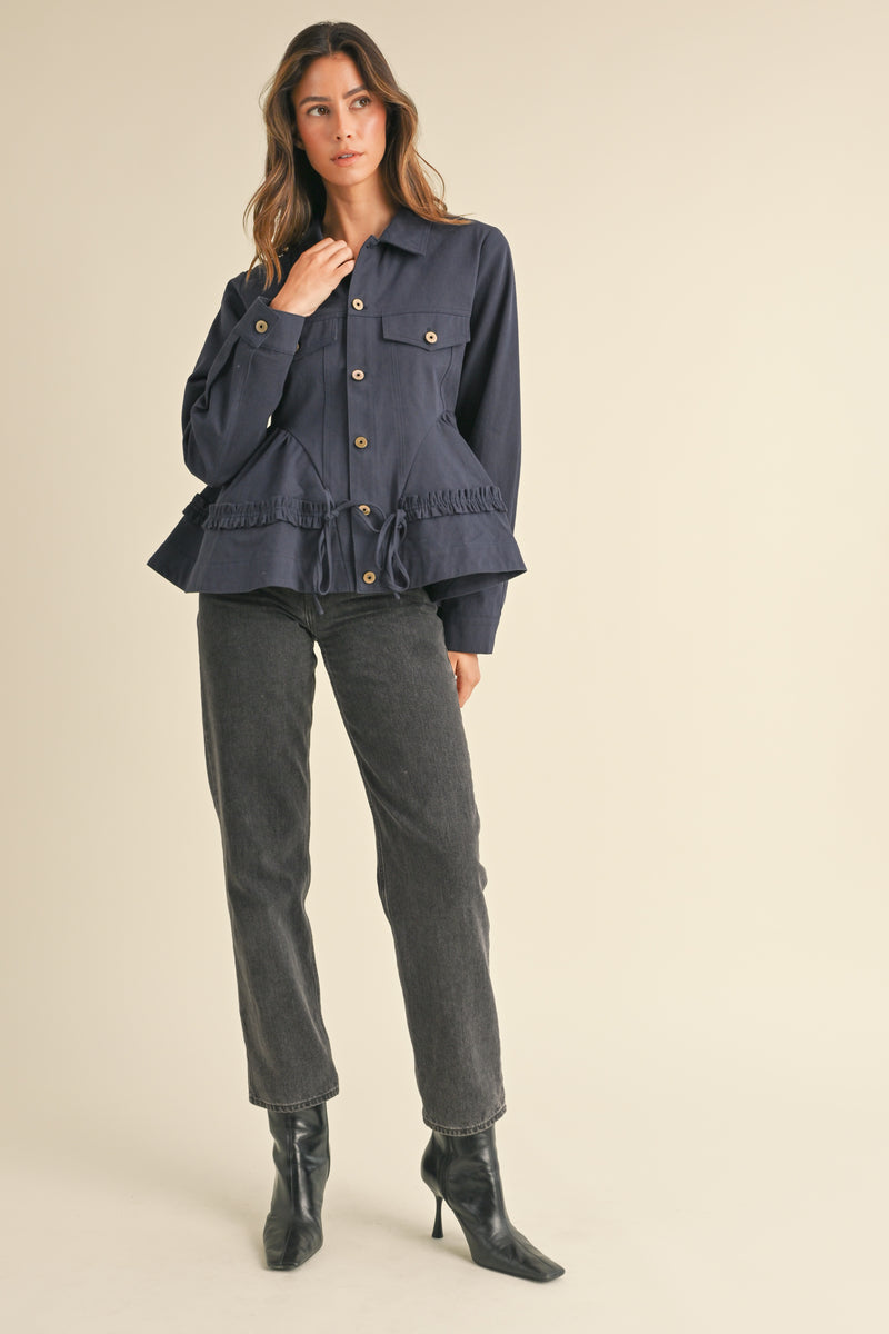 CALLISTA VOLUMINOUS PEPLUM JACKET