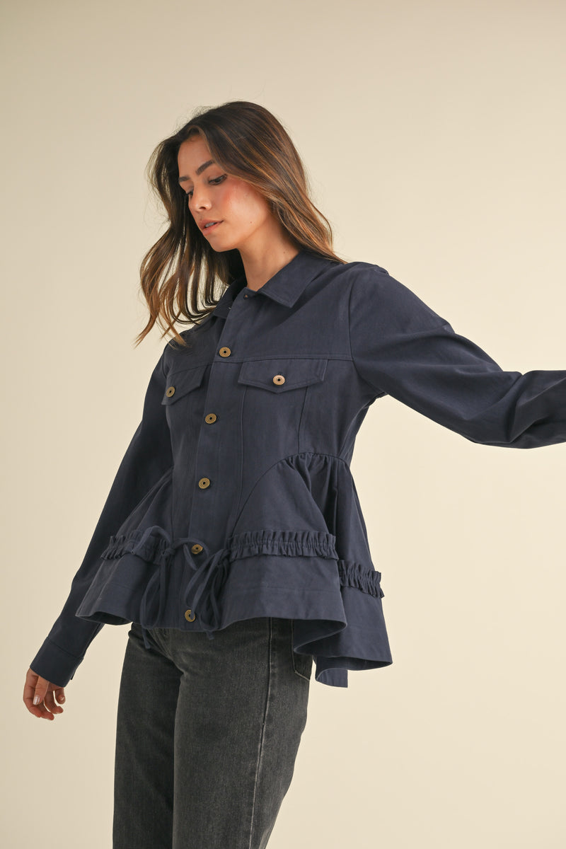 CALLISTA VOLUMINOUS PEPLUM JACKET