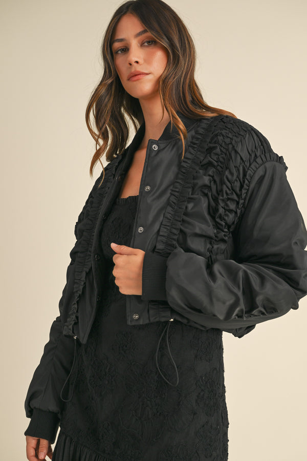 JESSENIA PUFF BOMBER JACKET