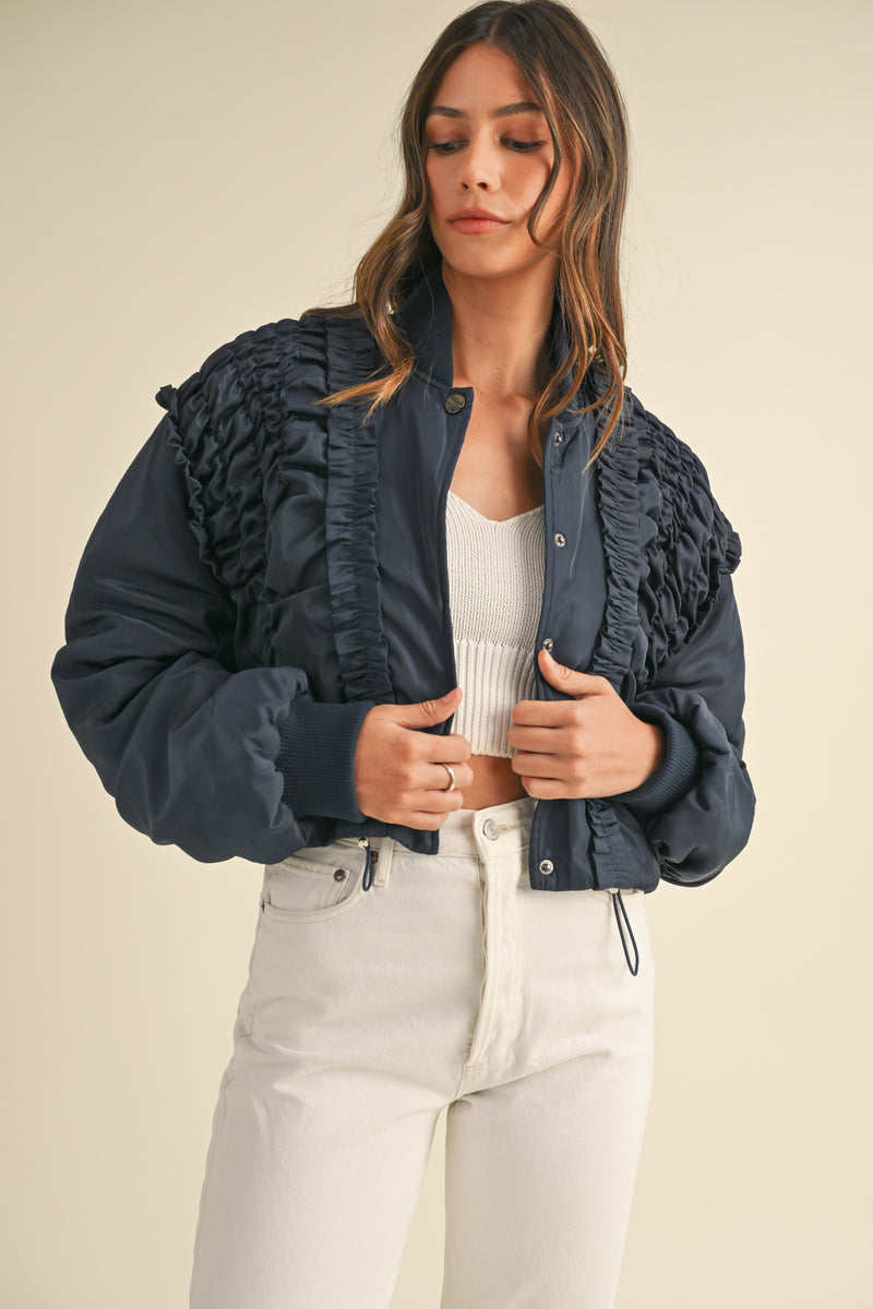 JESSENIA PUFF BOMBER JACKET