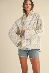 YASMINA FLORAL PRINTED QUILTED JACKET