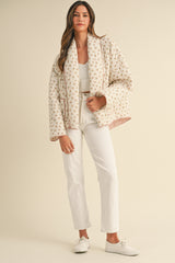 YASMINA FLORAL PRINTED QUILTED JACKET