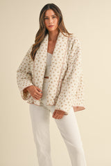 YASMINA FLORAL PRINTED QUILTED JACKET