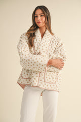 YASMINA FLORAL PRINTED QUILTED JACKET