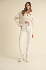 JENESSA EMBROIDERED QUILTED JACKET