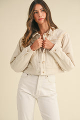 JENESSA EMBROIDERED QUILTED JACKET