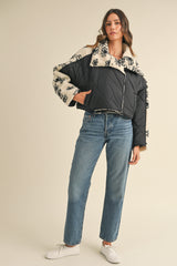 SELMA QUILTED WITH FLUFFY SHEARLING JACKET