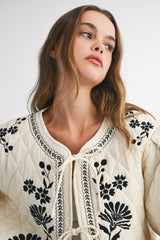 EMBER EMBROIDERED QUILTED JACKET