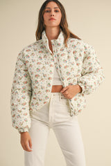 PILAR FLORAL PRINT PADDING JACKET