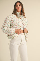 PILAR FLORAL PRINT PADDING JACKET