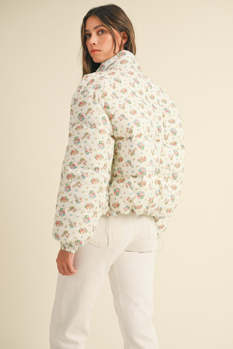 PILAR FLORAL PRINT PADDING JACKET