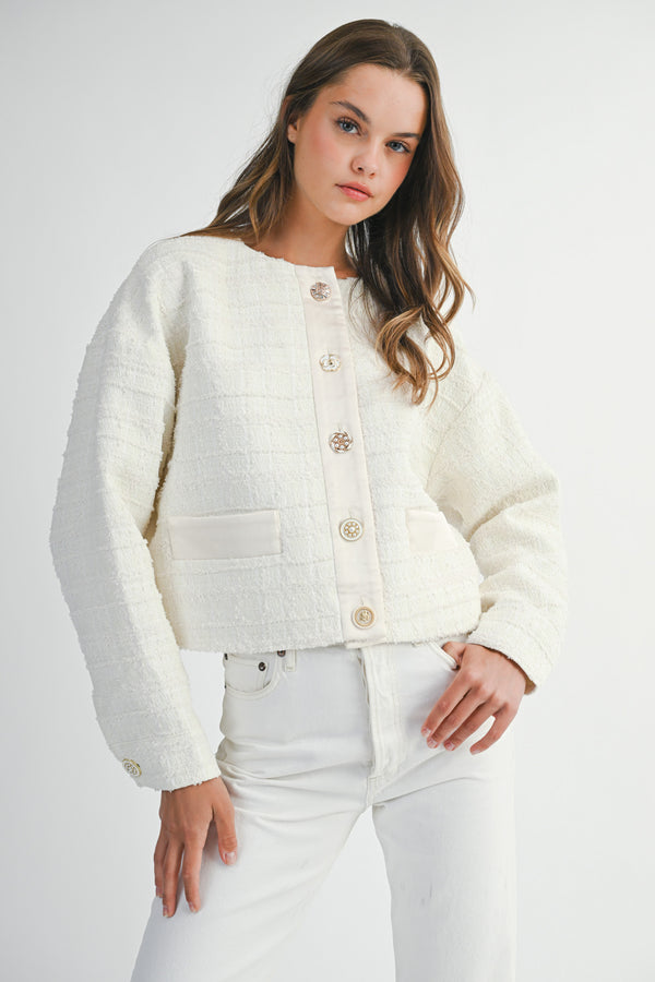 ROSALIA JEWEL TWEED JACKET