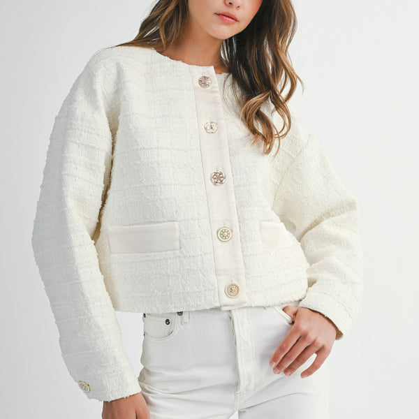 ROSALIA JEWEL TWEED JACKET – Mable Clothing