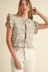 PERSIS QUILTED PATCHWORK VEST JACKET