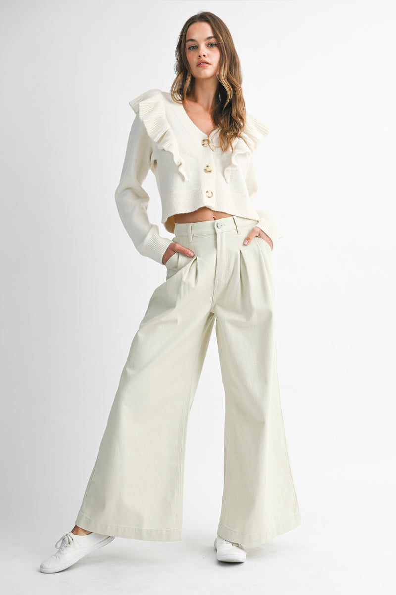 GIULIANA RUFFLED CARDIGAN
