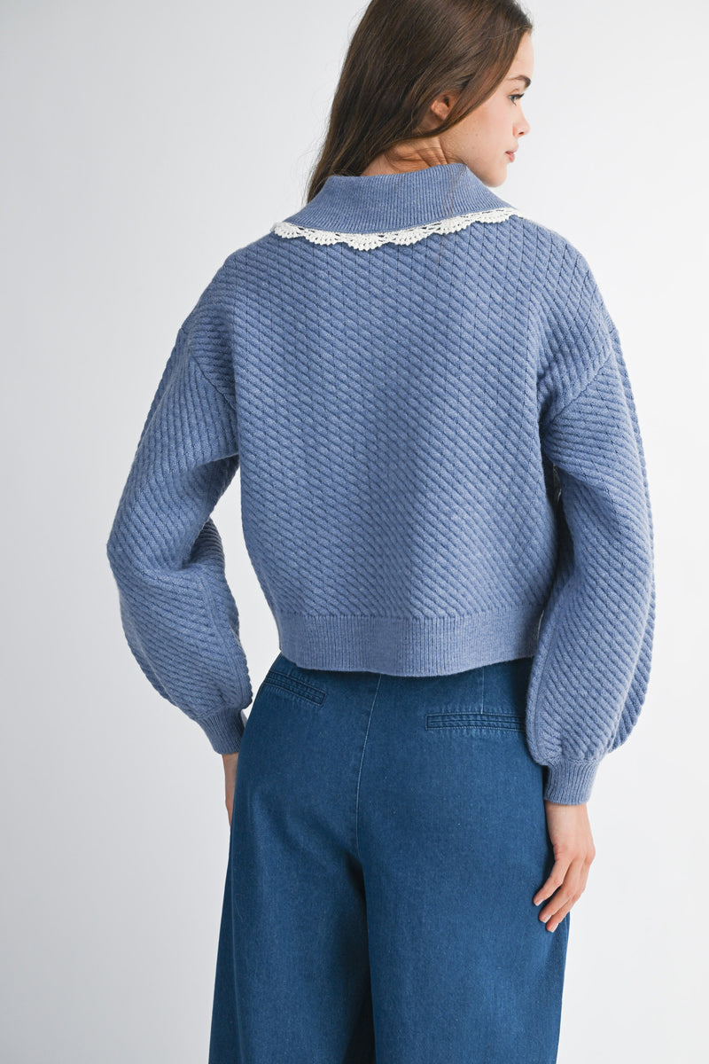 DALEYZA CABLE KNIT CARDIGAN