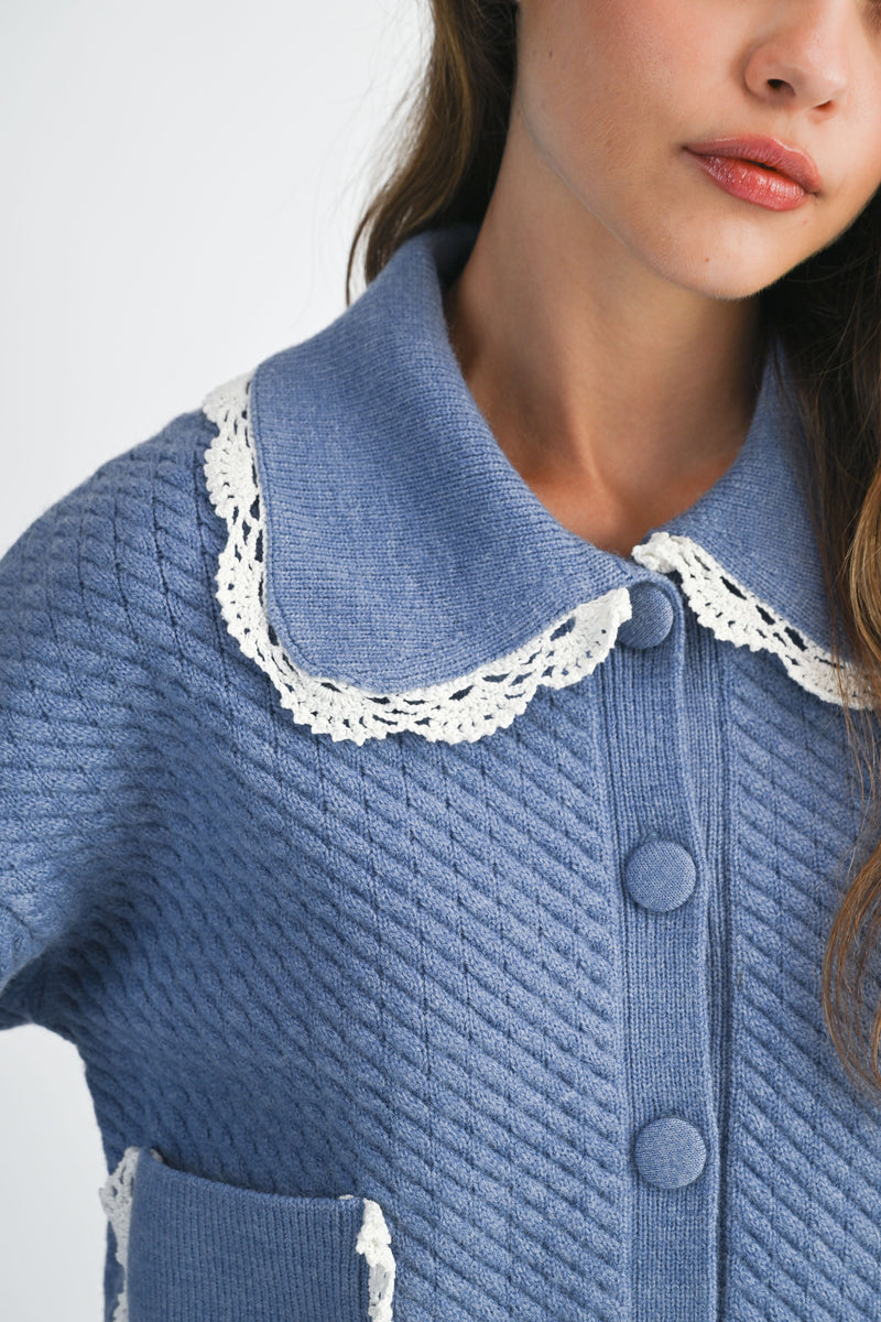 DALEYZA CABLE KNIT CARDIGAN