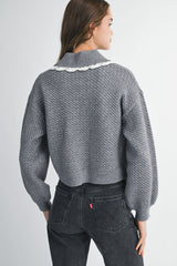 DALEYZA CABLE KNIT CARDIGAN