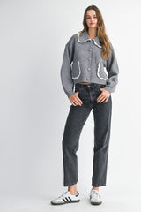 DALEYZA CABLE KNIT CARDIGAN